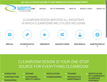 Tablet Screenshot of cleanroomdesignllc.com